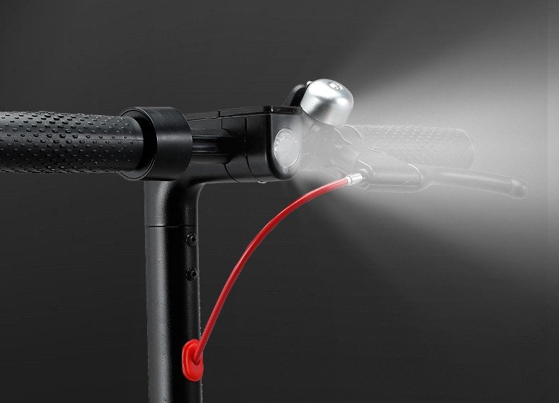 Close view of the X1 integrated front lighting